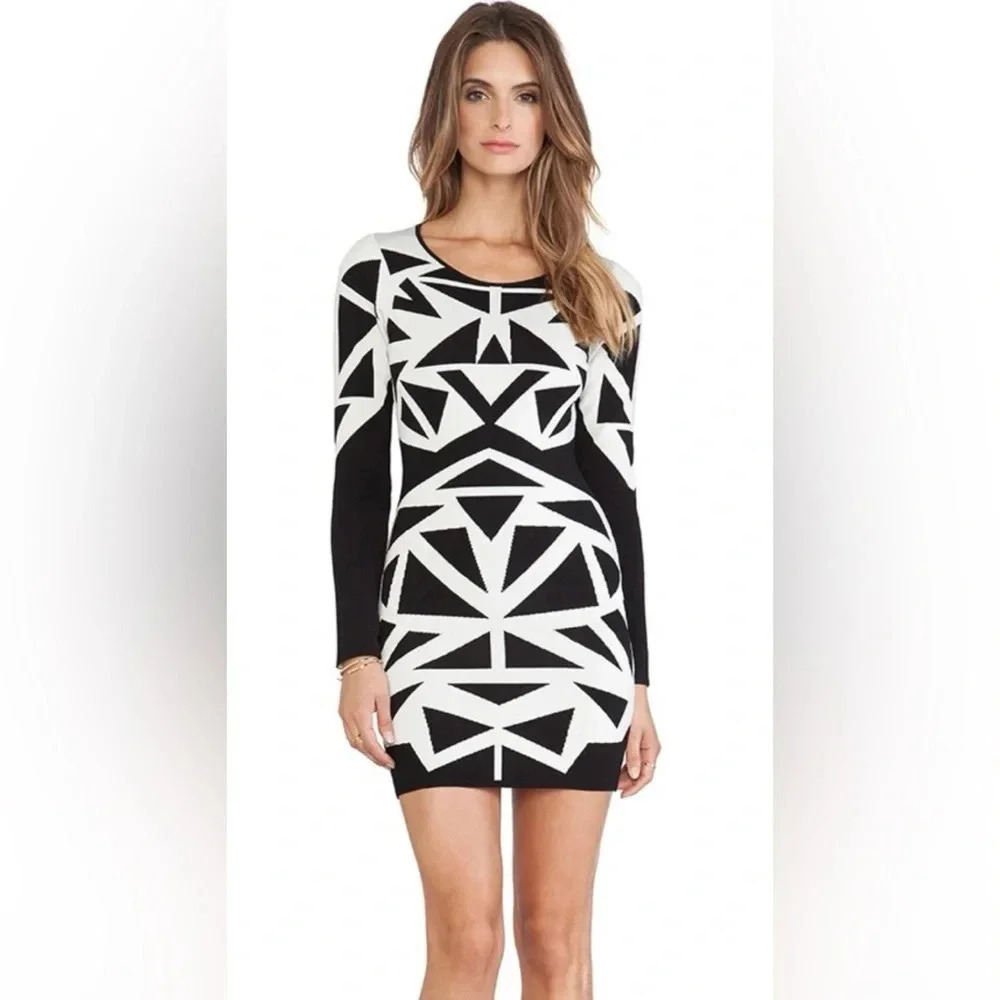 Revolve- Parker Marzi Knit Geometric Dress Medium